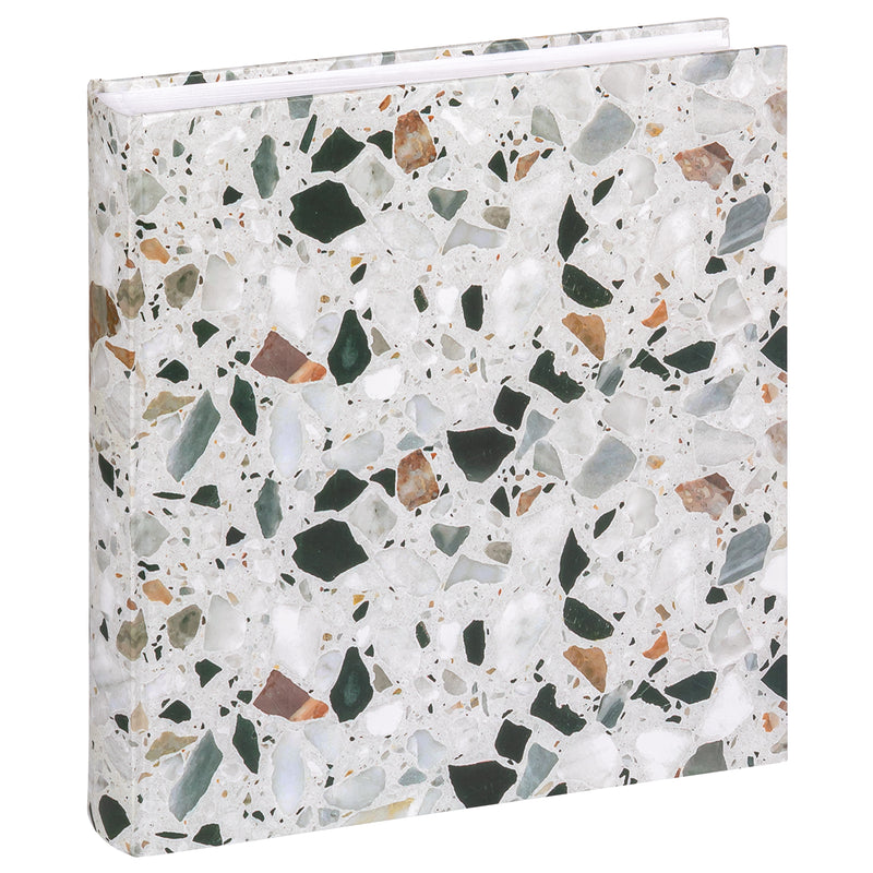 memo album Terrazzo stone black, 200 ph. 10x15 cm, green