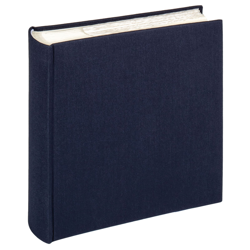 Memo album Cloth 24x22 cm donkerblauw