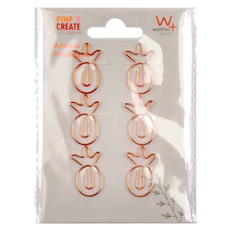 metal-paper clips, PAC, design pineapple, copper