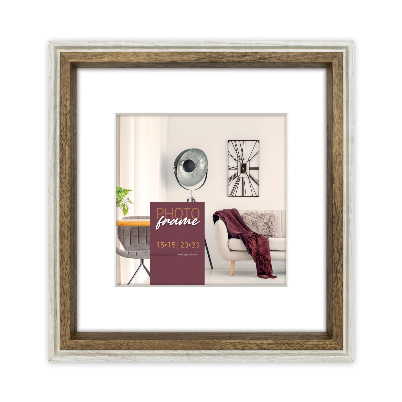 Zep Fotolijst DN730W Palmi White 20x20 / 30x30 cm