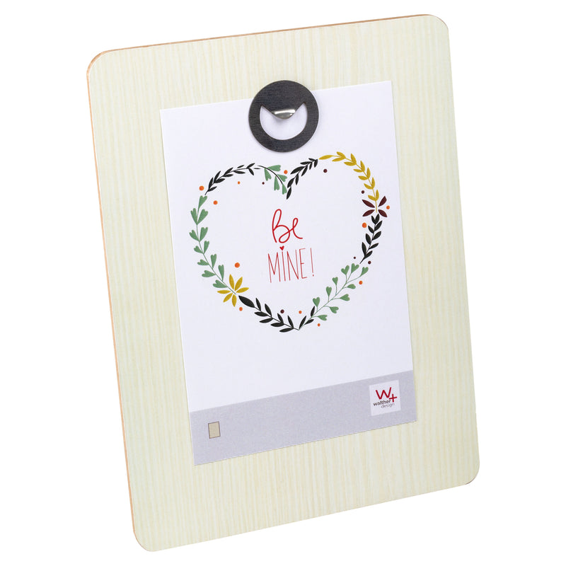 Aimant portrait frame, white, with magnetic clip for 1 photo