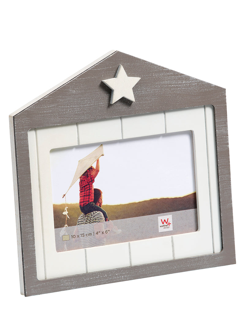 Dreams portrait frame, 10x15 cm, grey