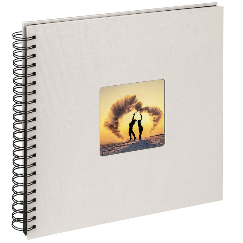 spiral bound album Fun Wedding, 30x30 cm, creme white