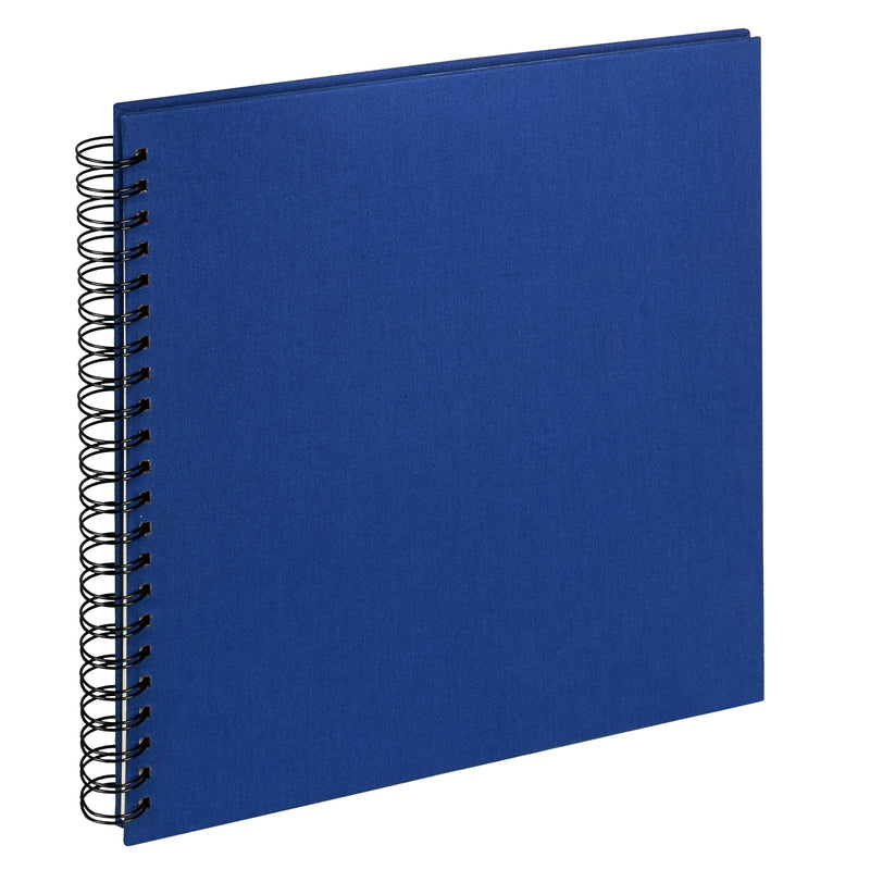 Wire-O linnen album Cloth 30x30 cm blauw