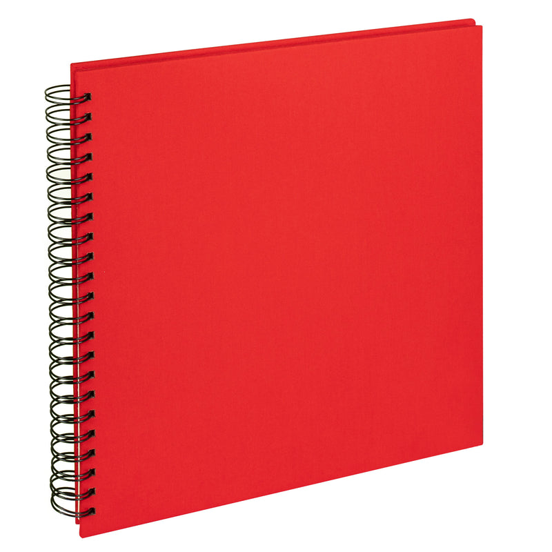 Wire-O linnen album Cloth 30x30 cm rood