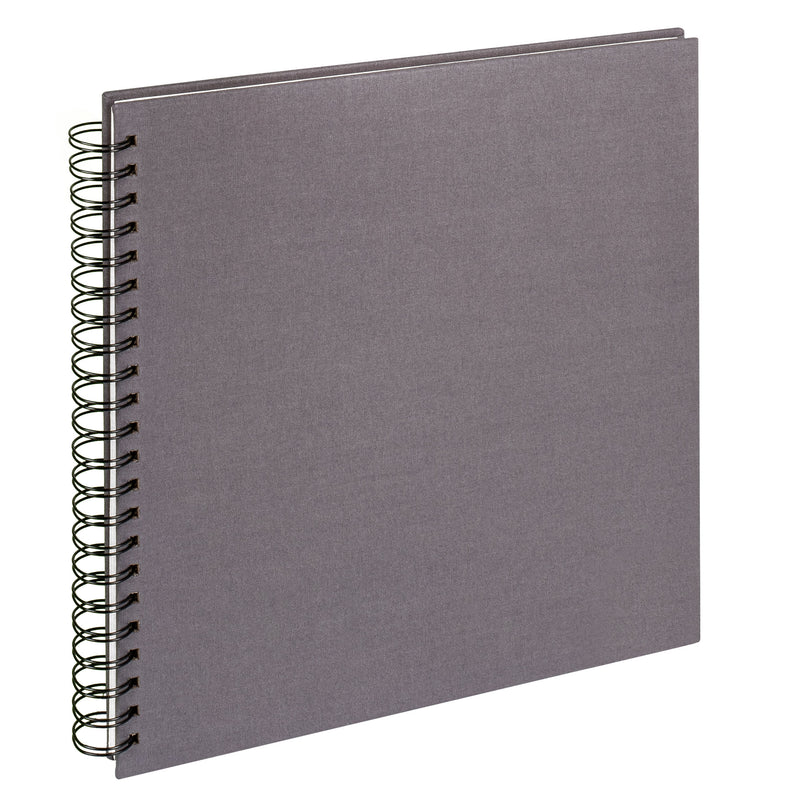 Wire-O linnen album Cloth 30x30 cm antraciet