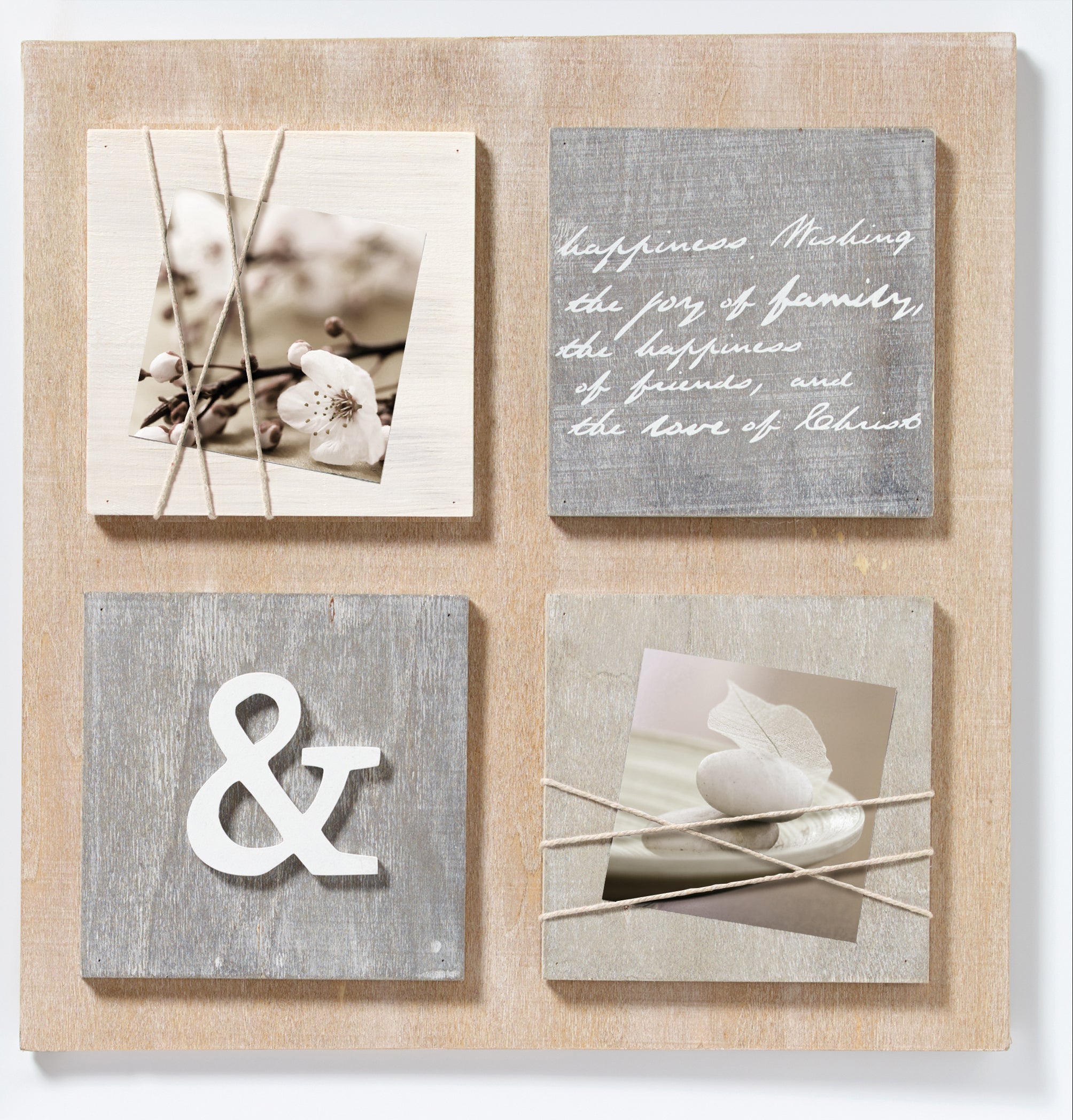Bella gallery frame, brown, with card holder for 2 photos