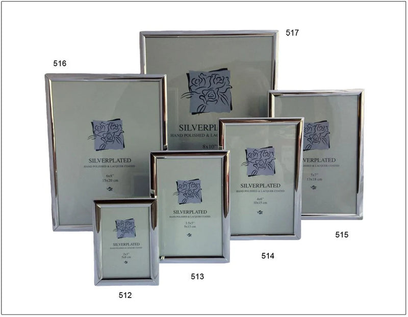 Fotolijst silverplated robuust halfrond