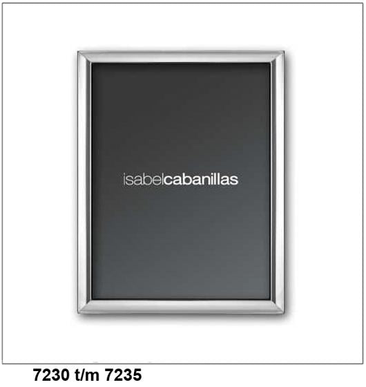 Fotolijst Isabel Cabanillas zwaar verzilverd strak recht 20 x 25 cm. WG-07235,