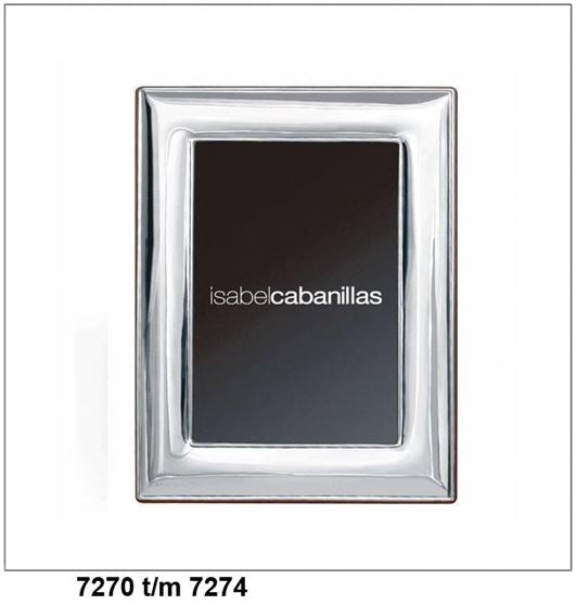 Fotolijst Isabel Cabanillas zwaar verzilverd glad breed 10 x 15 cm. WG-07271,