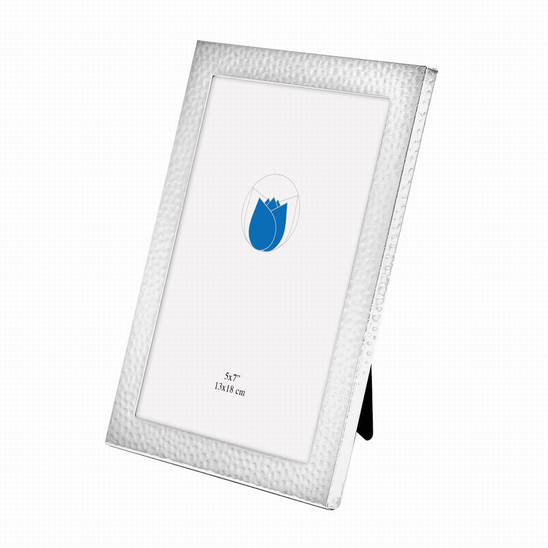 Fotolijst silverplated hamerslag