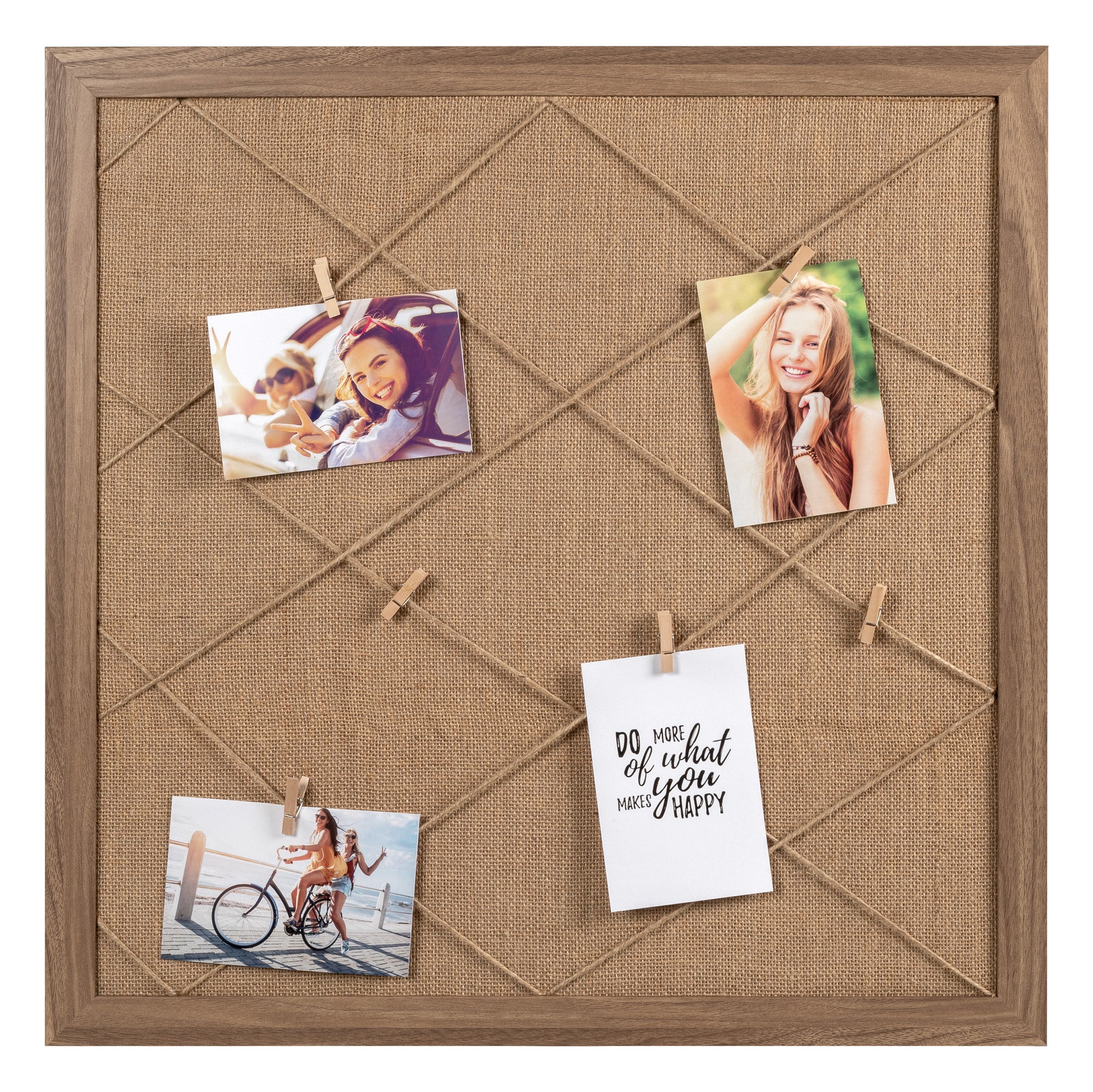 Solid Memo board, 60x60 cm, brown