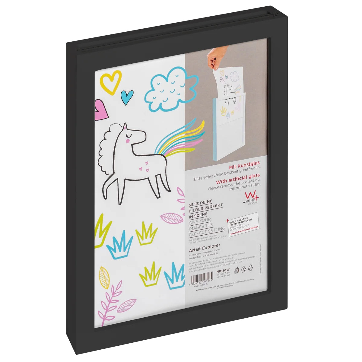 Artist Explorer houten wissellijst A4 zwart