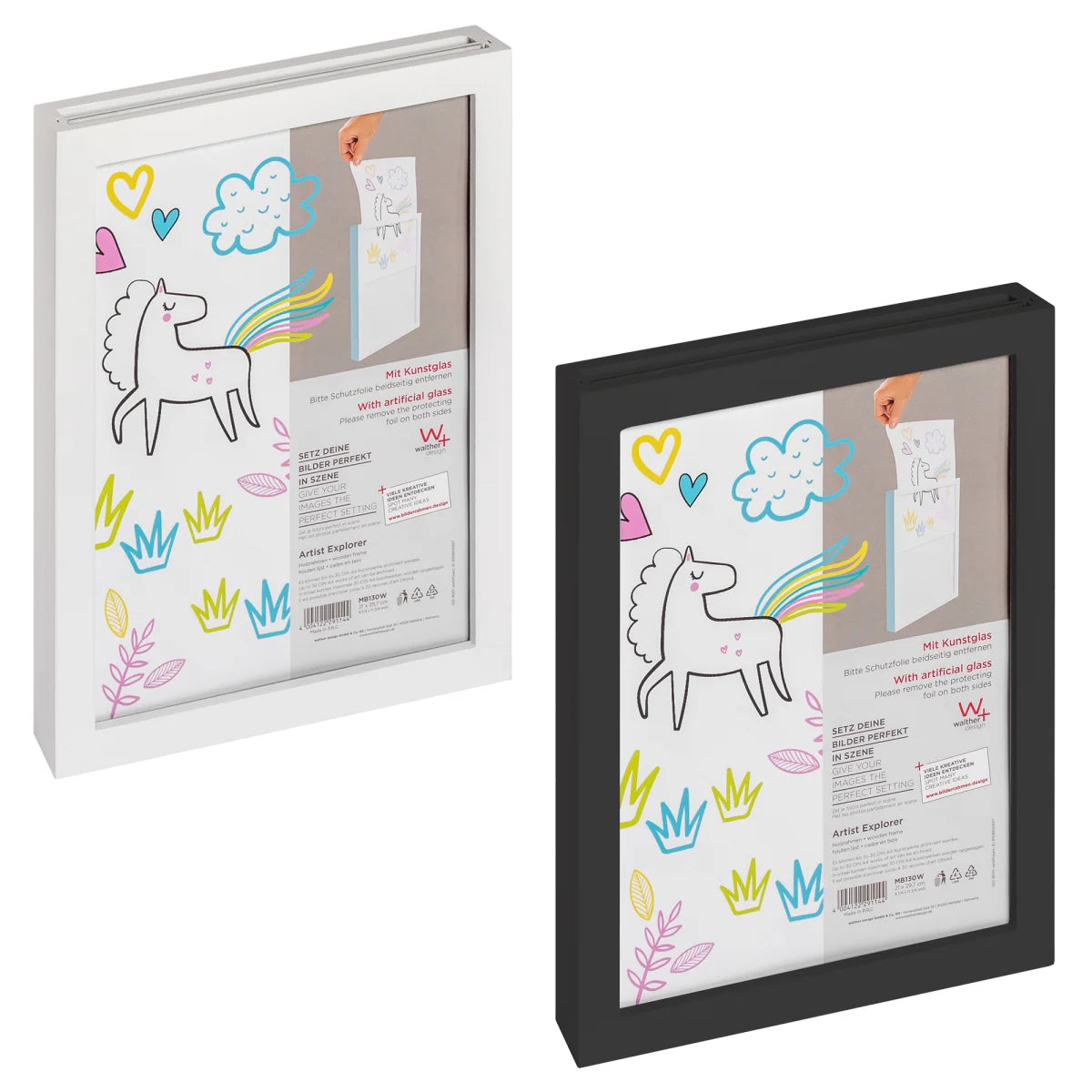 Artist Explorer houten wissellijst A4 zwart