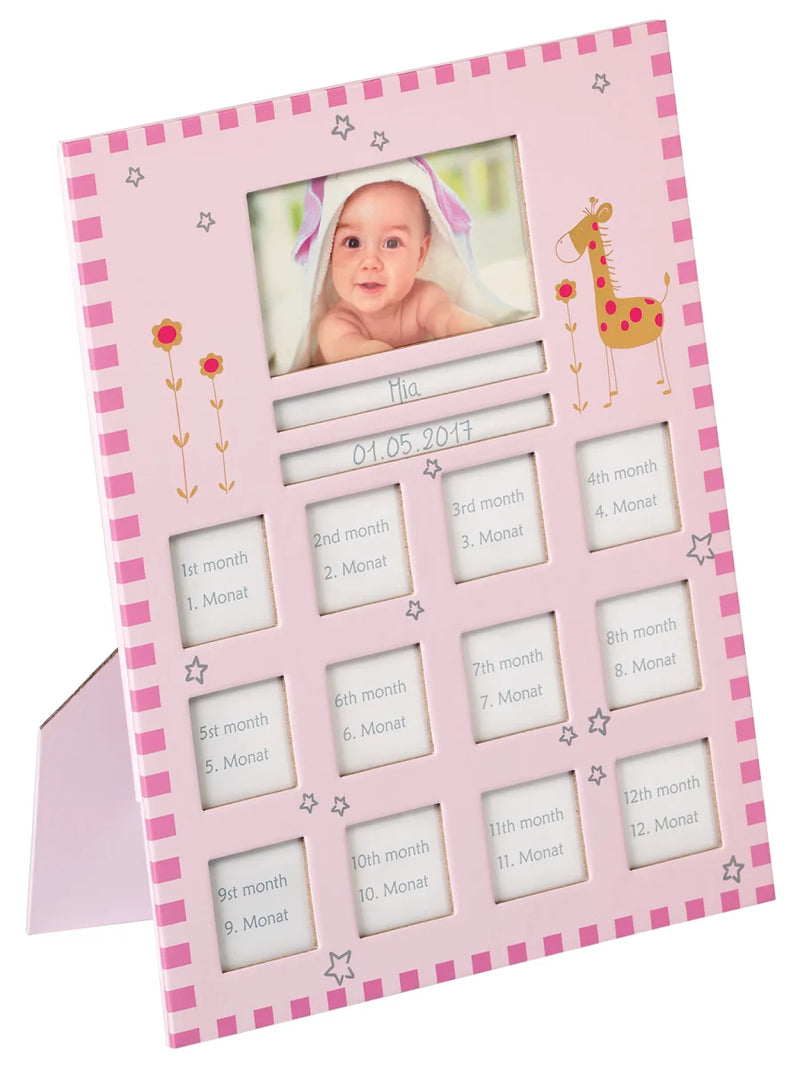 Baby animal fotolijst, roze