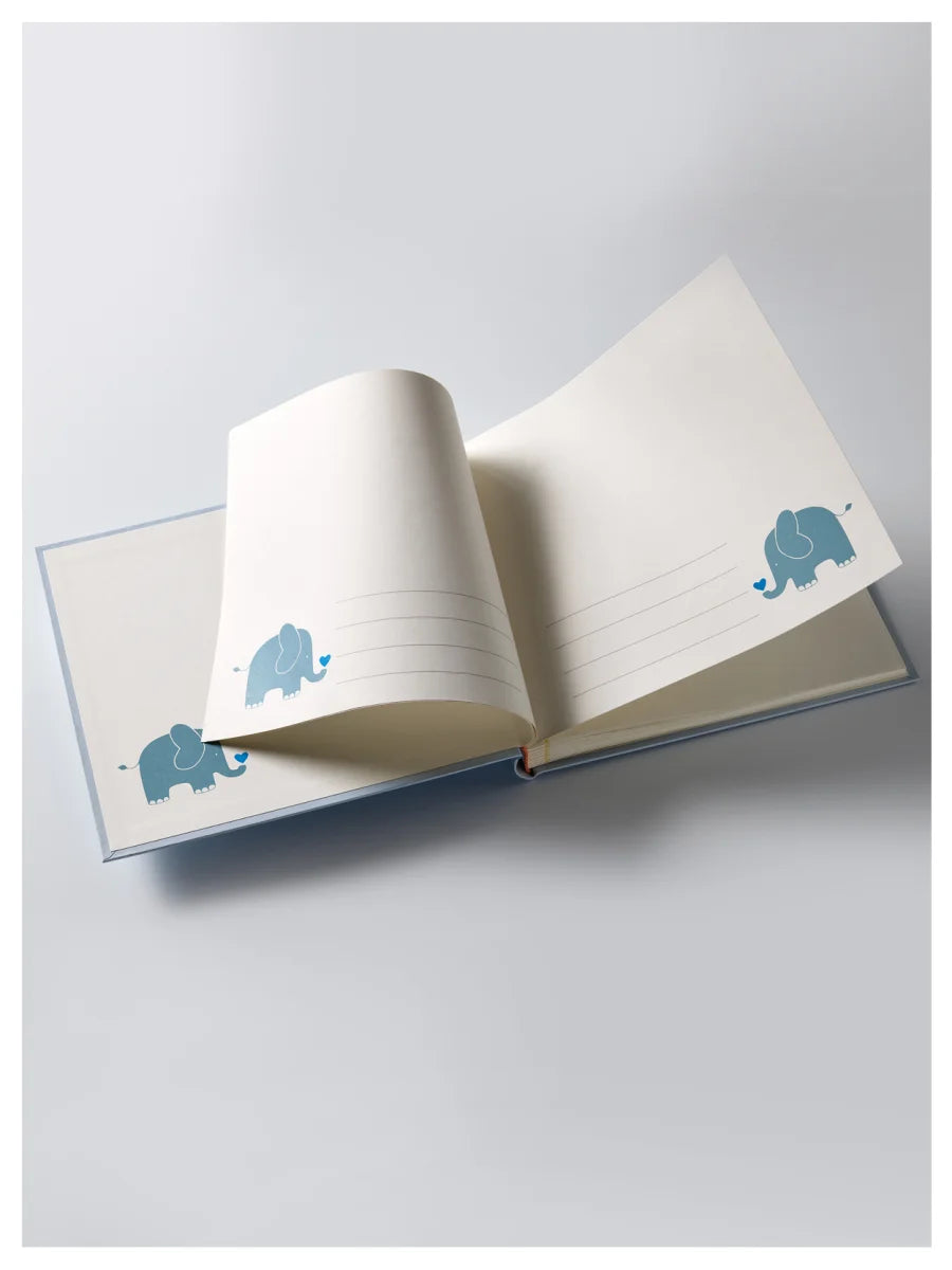 baby album baby animal, blue,  25x28 cm