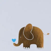 baby album baby animal, blue,  25x28 cm
