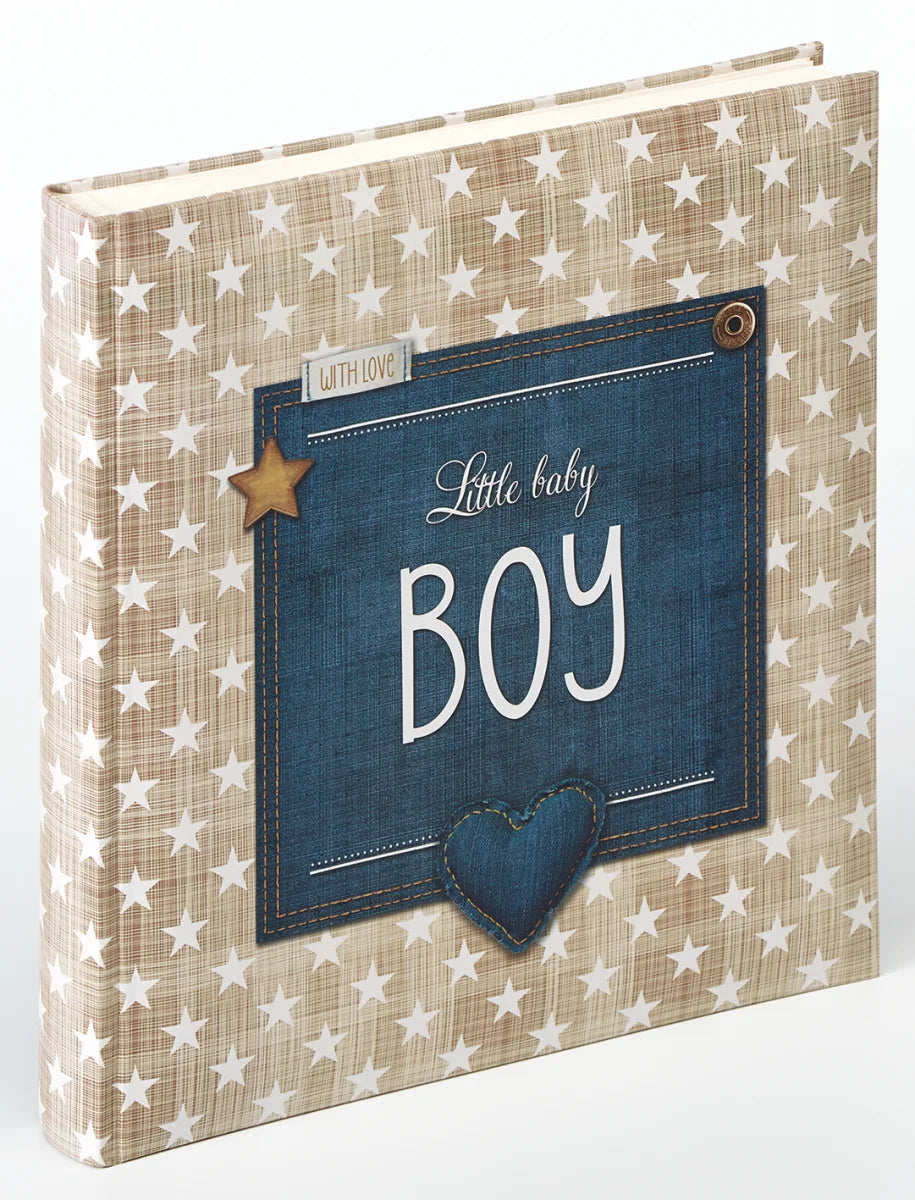 Babyalbum Little Baby Boy bruin 28x30,5 cm