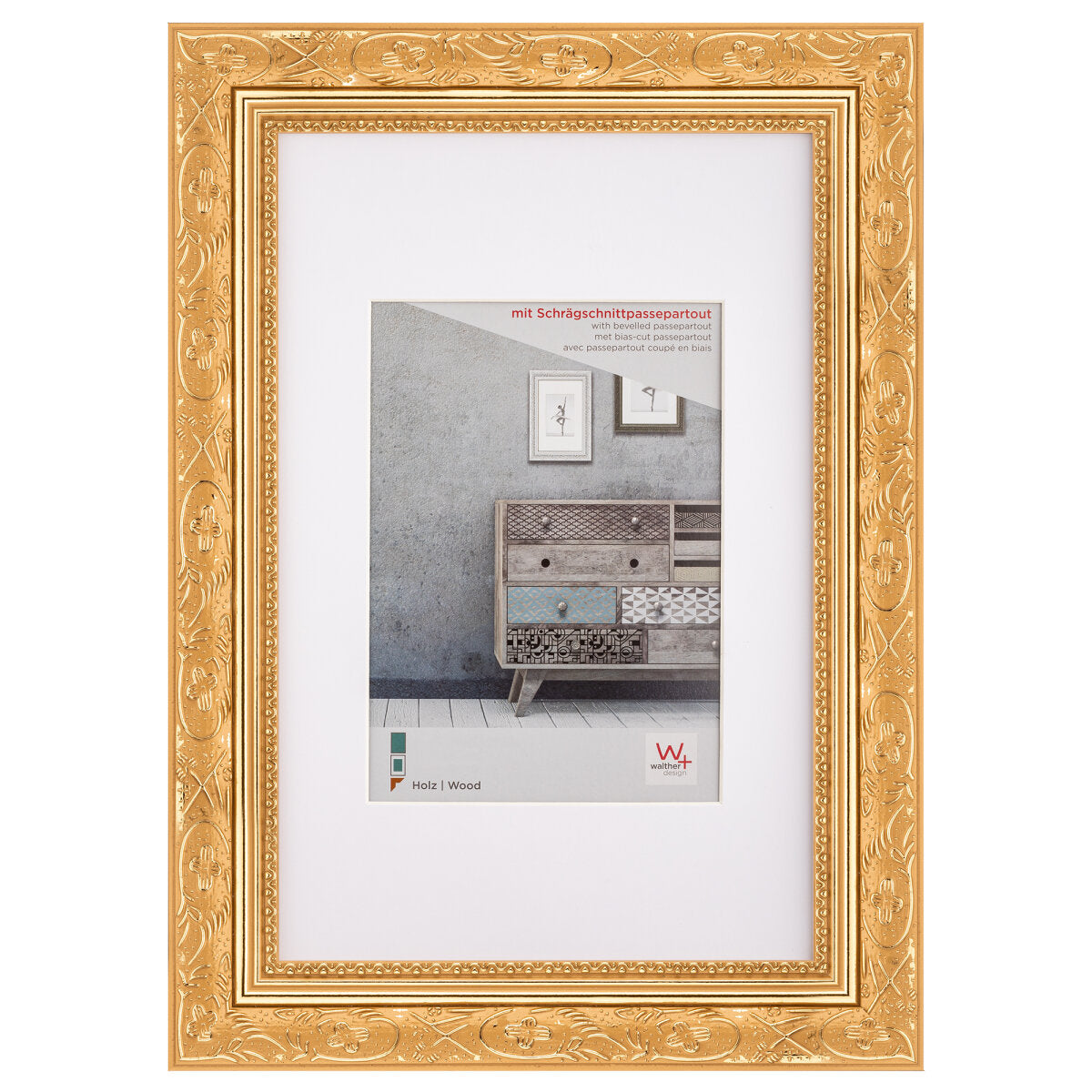 Barock portretlijst 40x50 goud