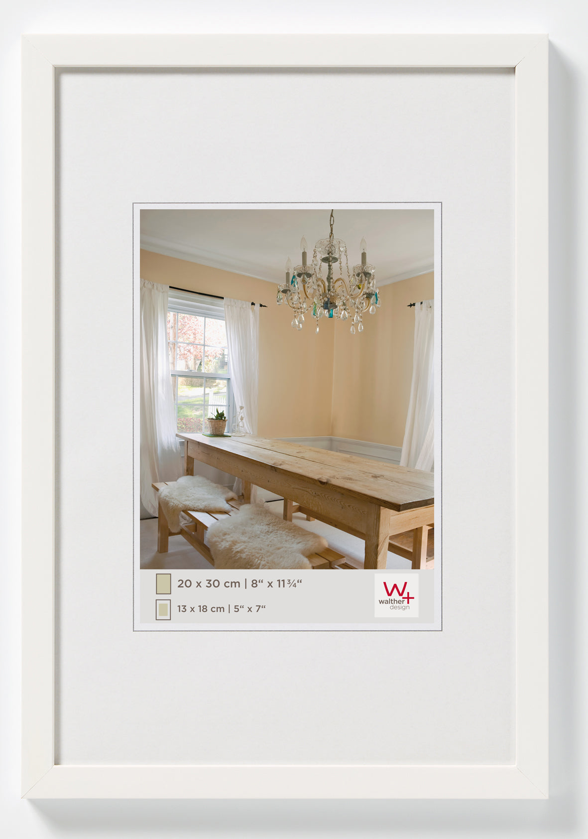 Peppers houten-lijst 40x60 polarwit