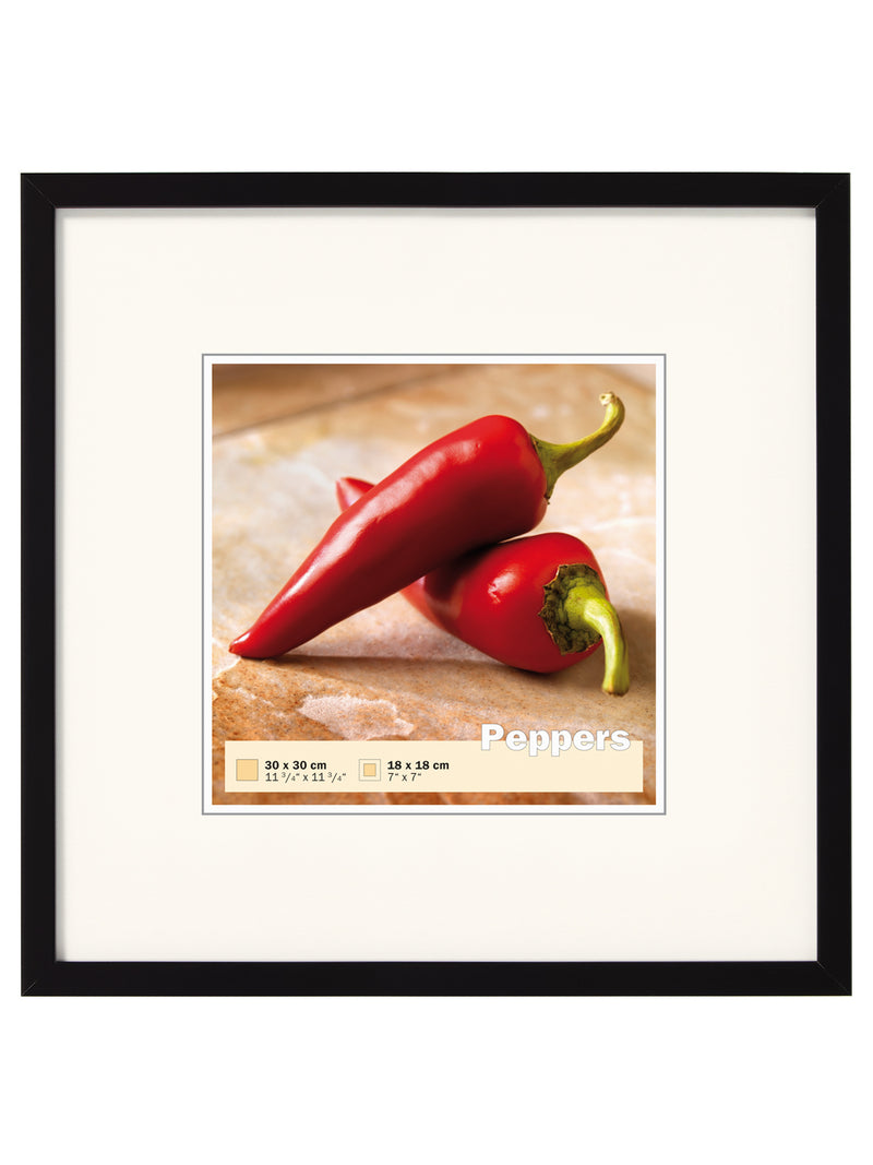 Peppers houten-lijst 30x30 zwart