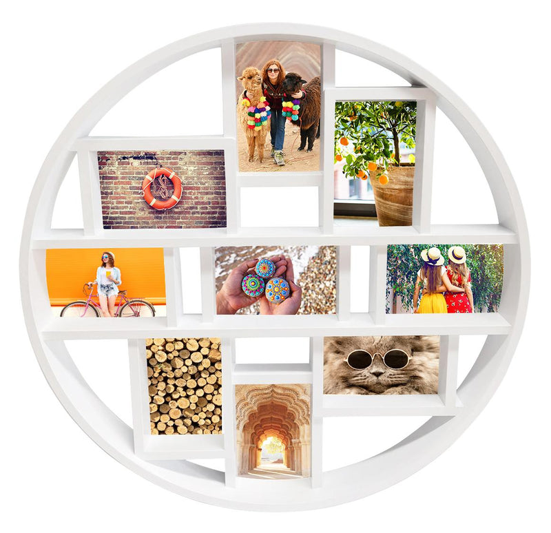Fotolijst - Henzo - Discus Gallery - Collagelijst voor 9 foto's - Fotomaat 10x15 cm - Wit