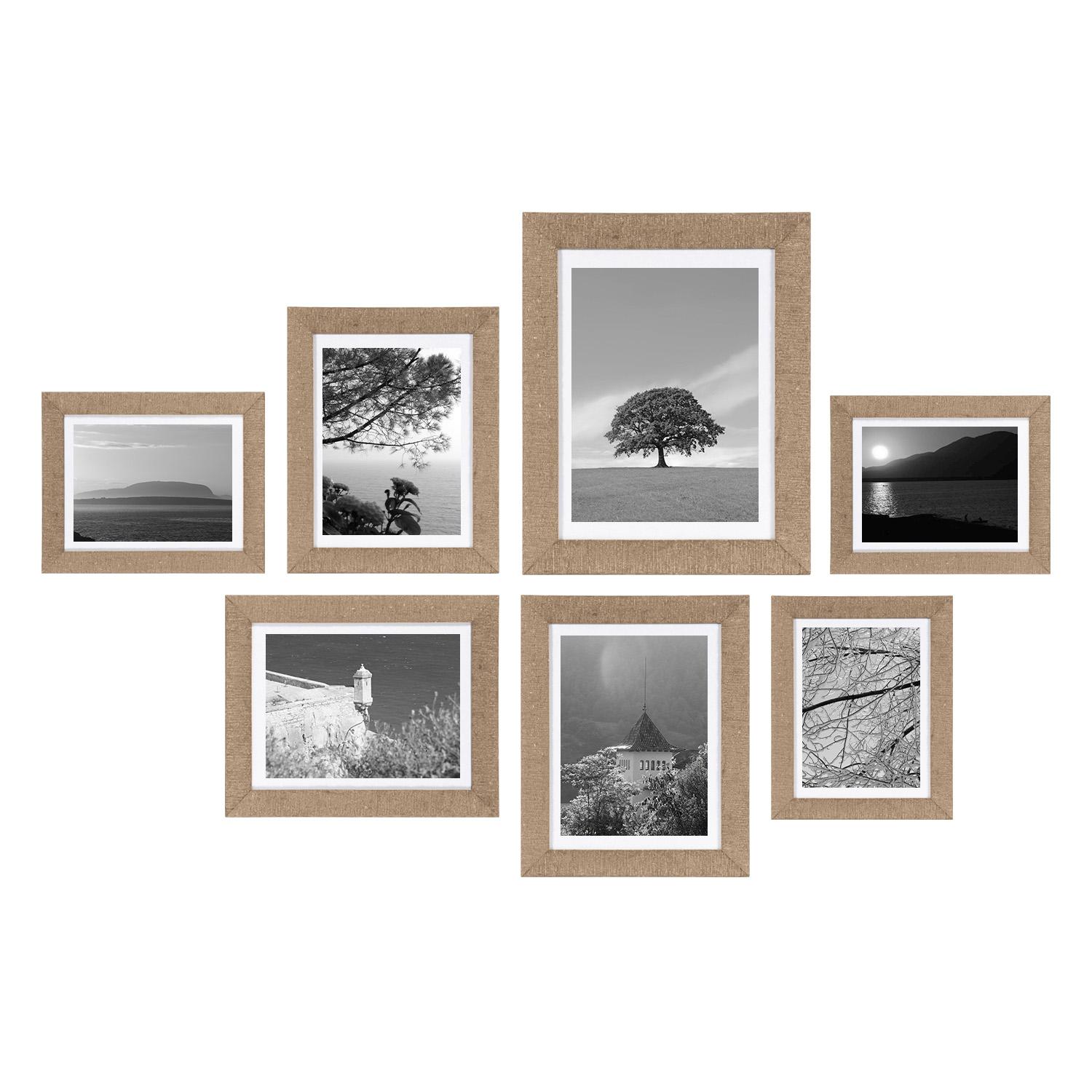 Fotolijst - Henzo - Driftwood - Fotowand - 7 lijsten - Beige