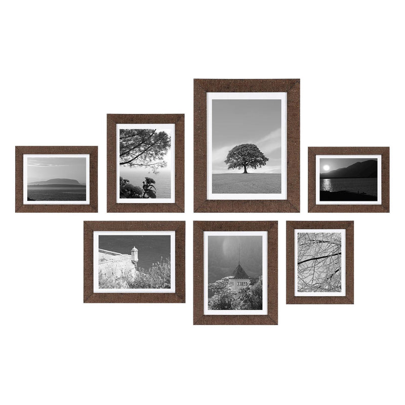 Fotolijst - Henzo - Driftwood - Fotowand - 7 lijsten - Donkerbruin