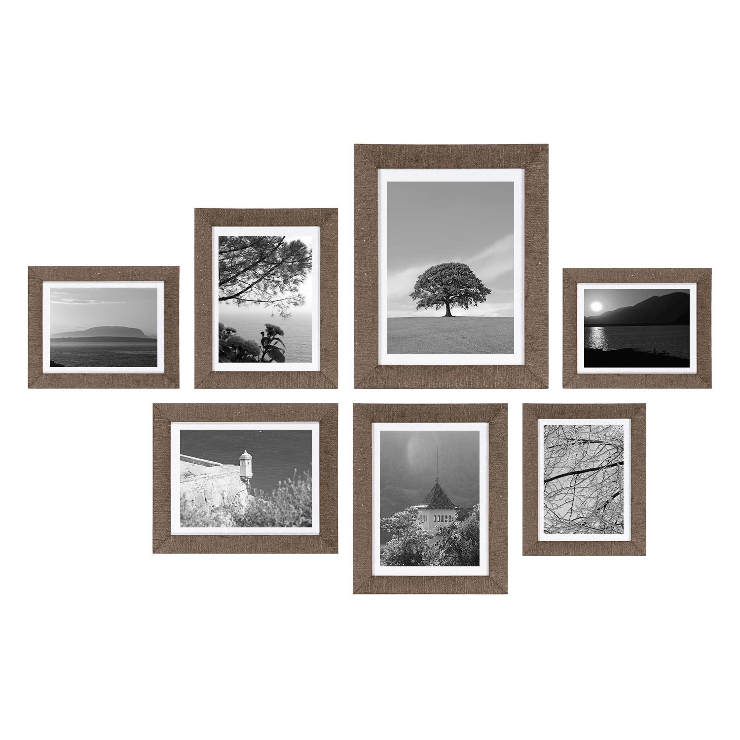 Fotolijst - Henzo - Driftwood - Fotowand - 7 lijsten - Bruin