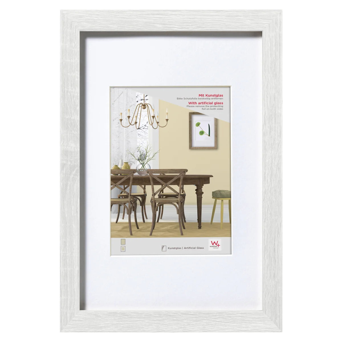 Fiorito houten fotolijst met acryl 30x40 wit