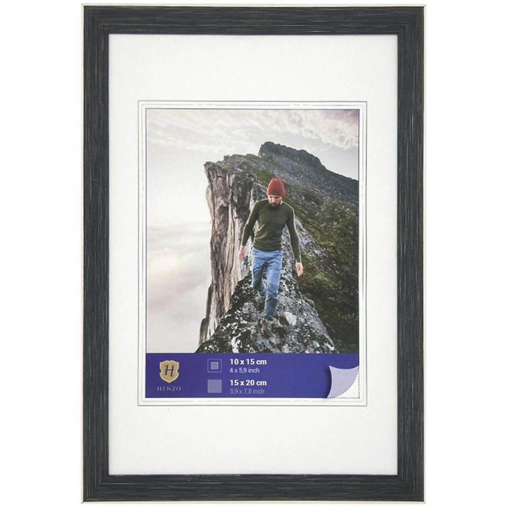 Fotolijst - Henzo - Edge - Fotomaat 15x20 cm - Donkergrijs