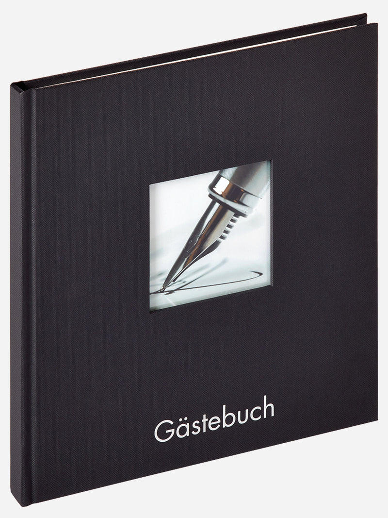 Gastenboek "Fun" 23x25 cm zwart