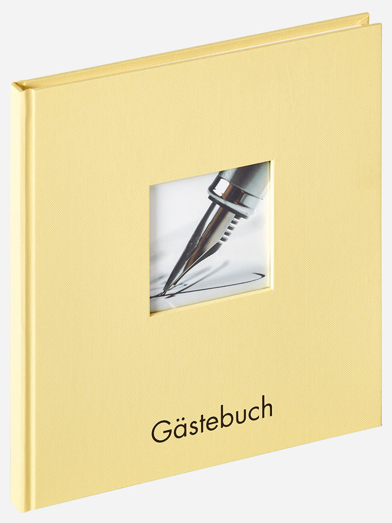 Gastenboek "Fun" 23x25 cm creme