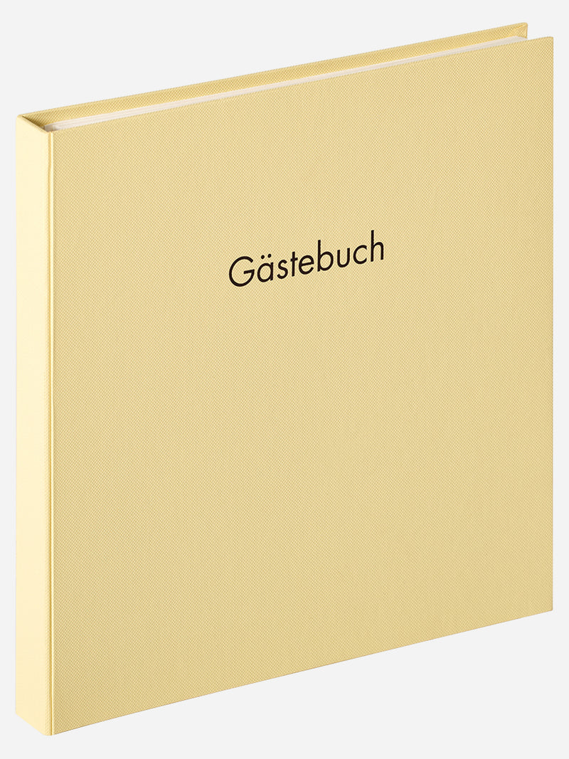 Gastenboek "Fun" 26x25 cm creme
