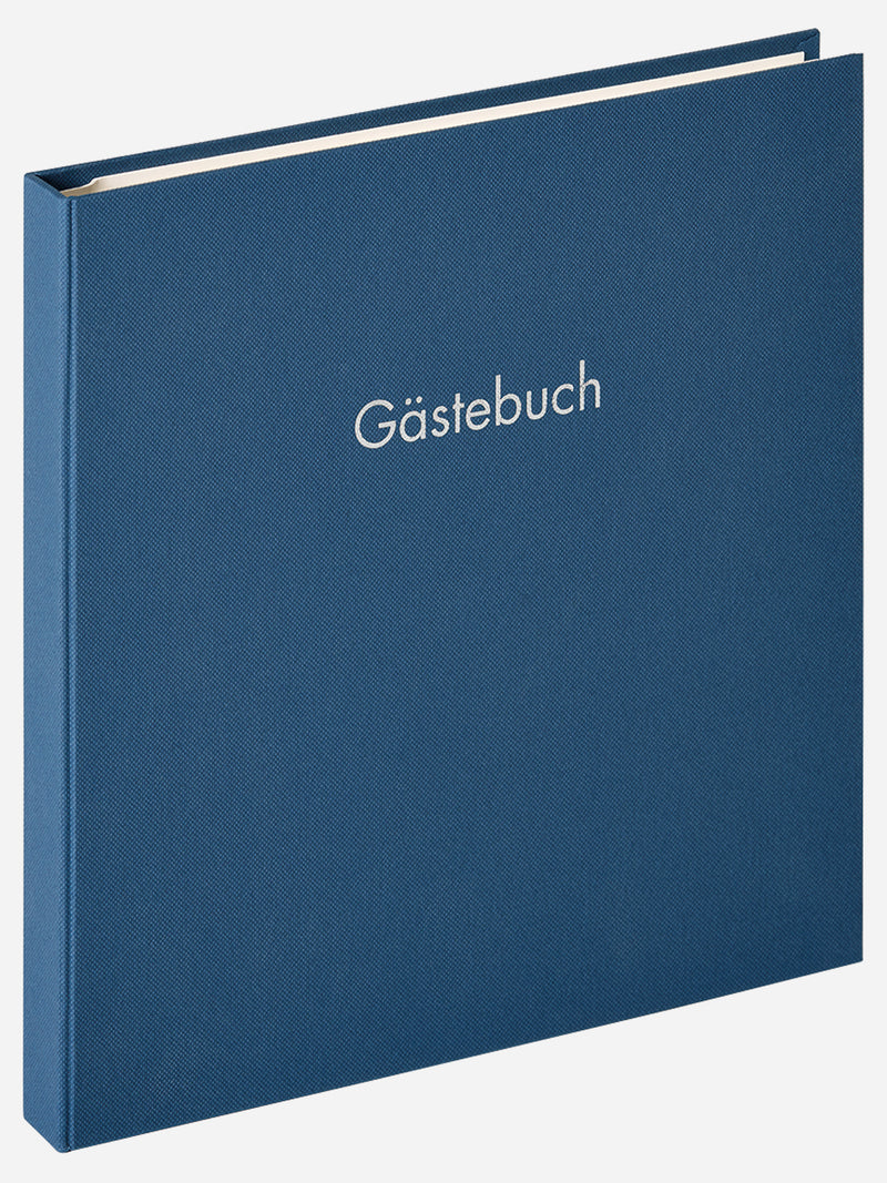 Gastenboek "Fun" 26x25 cm blauw