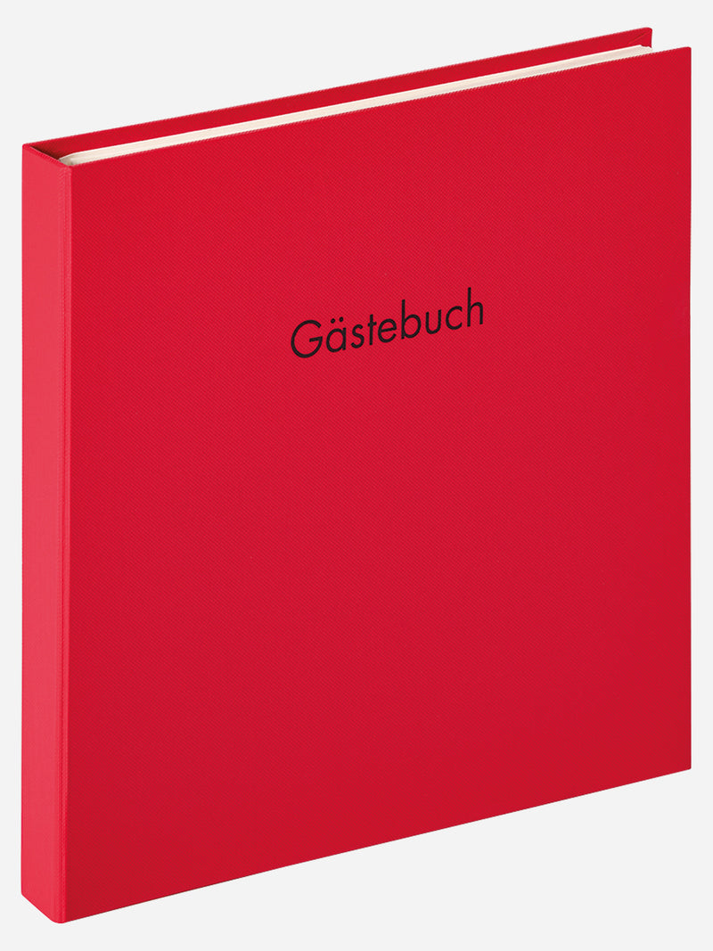 Gastenboek "Fun" 26x25 cm rood