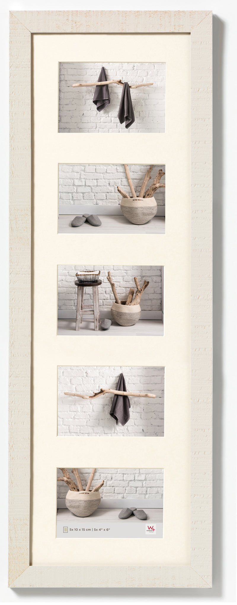Home hout 5x10x15 creme wit