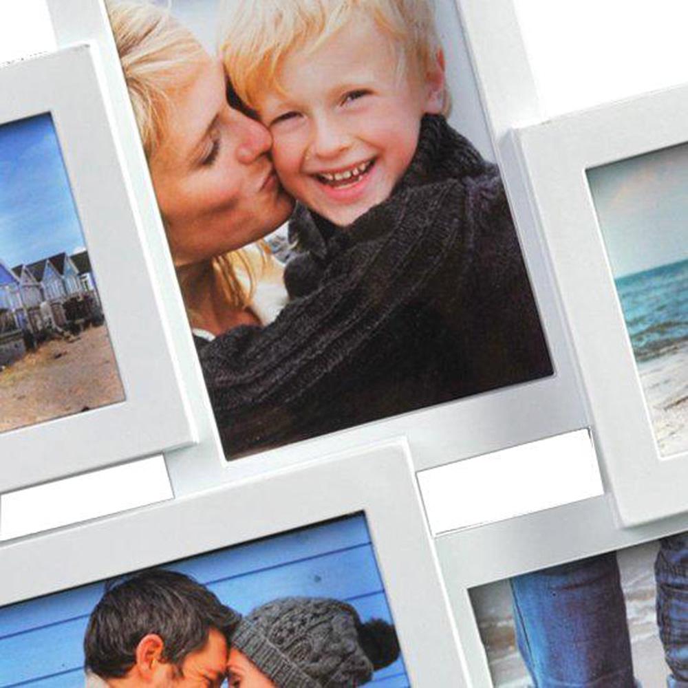 Fotolijst - Henzo - Holiday Gallery - Collagelijst voor 6 foto's - Fotomaat 10x15 cm - Wit