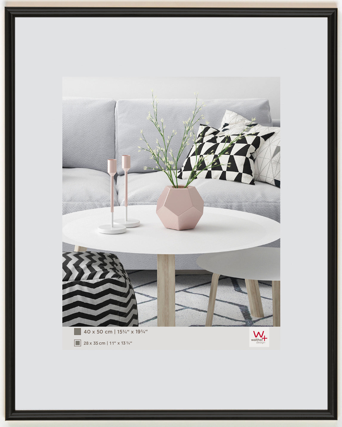 Galeria fotolijst 30x40 zwart