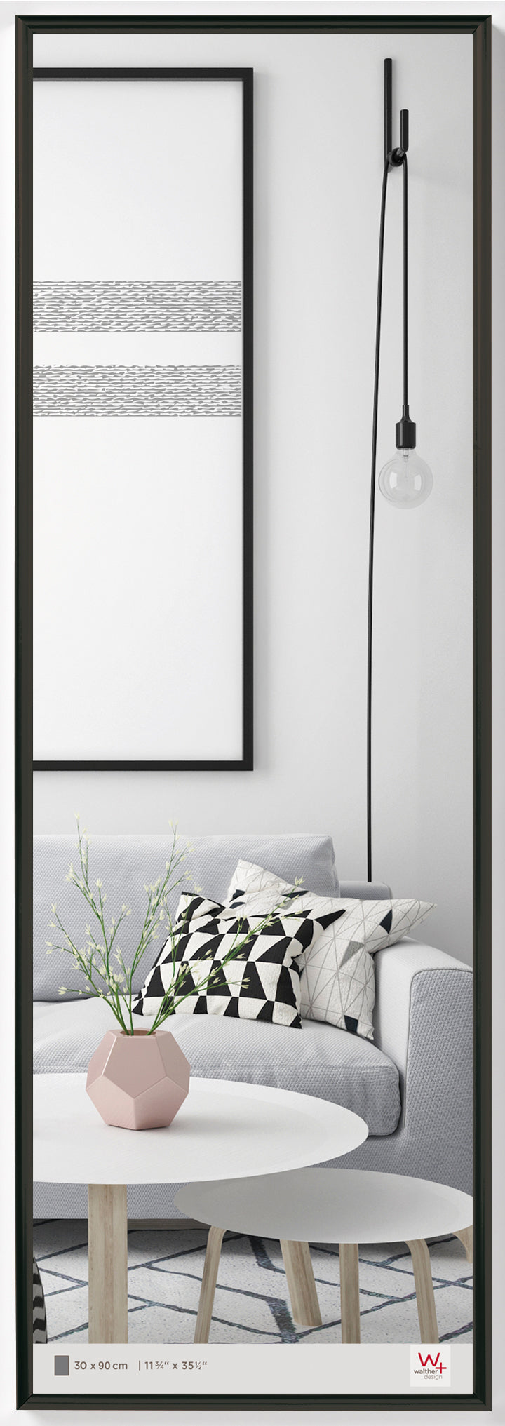 Galeria fotolijst 30x90 zwart