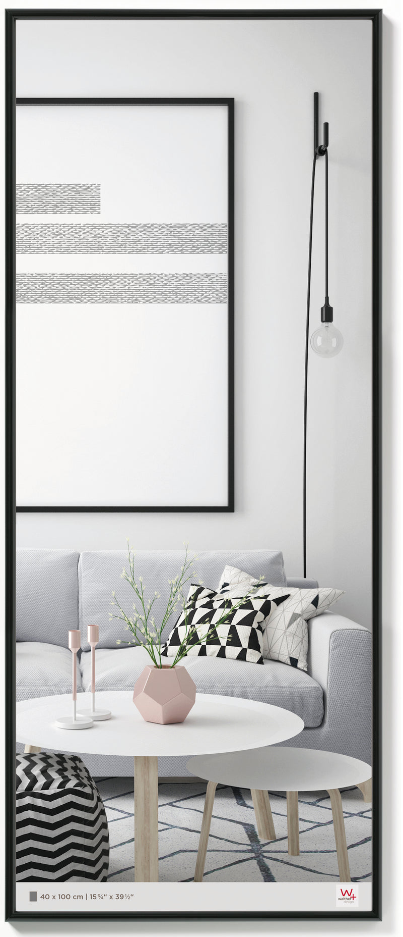 Galeria fotolijst 40x100 zwart