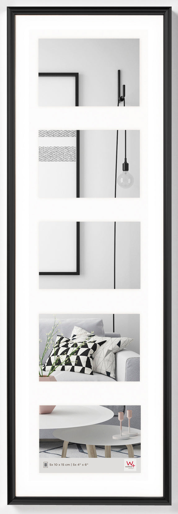 Galeria gallery-lijst 5x10x15 zwart