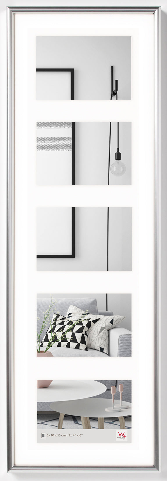 Galeria gallery-lijst 5x10x15 zilver