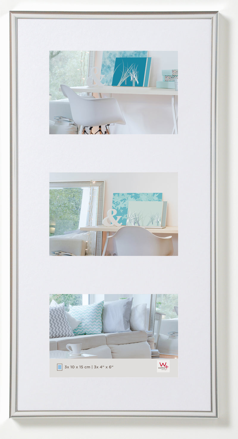 New Lifestyle Kunststof Galerie 3x15x20 zilver