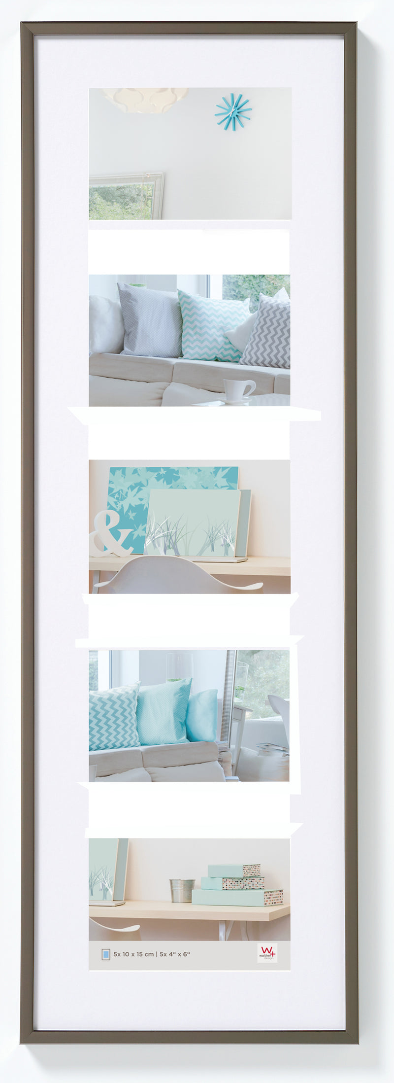 New Lifestyle Kunststof Galerie 5x10x15 staalgrijs