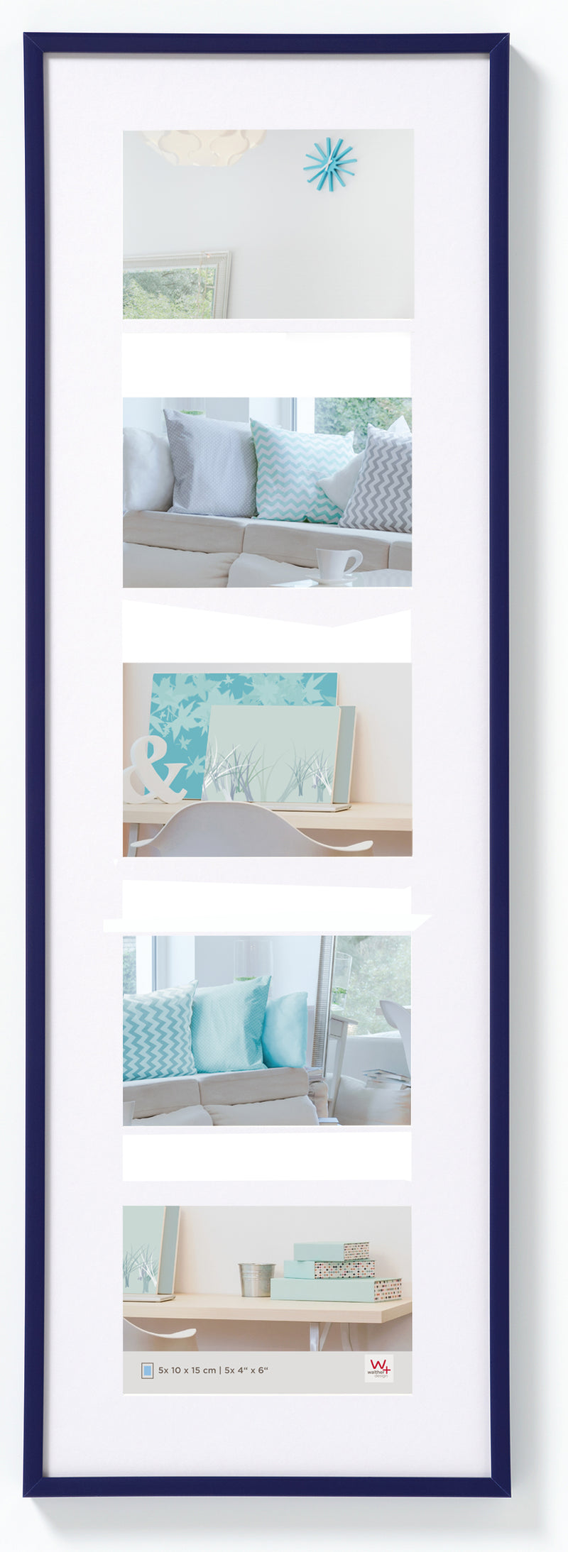 New Lifestyle Kunststof Galerie 5x10x15 blauw