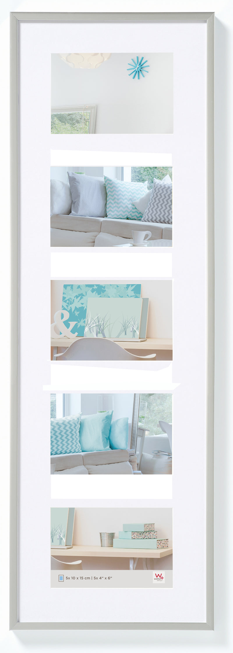 New Lifestyle Kunststof Galerie 5x10x15 zilver