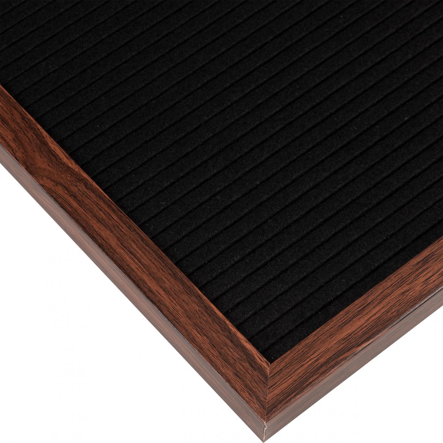 Letterbord - Henzo - Letterbord voor tekst en emoticons - Donkerbruin