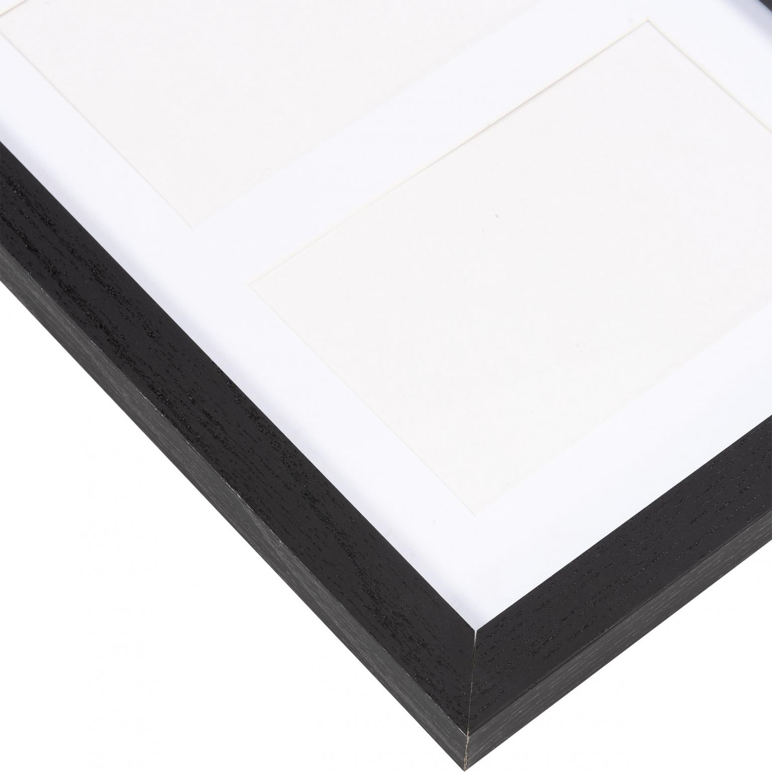 Letterbord - Henzo - Collagelijst voor 3 foto's plus tekst - Zwart