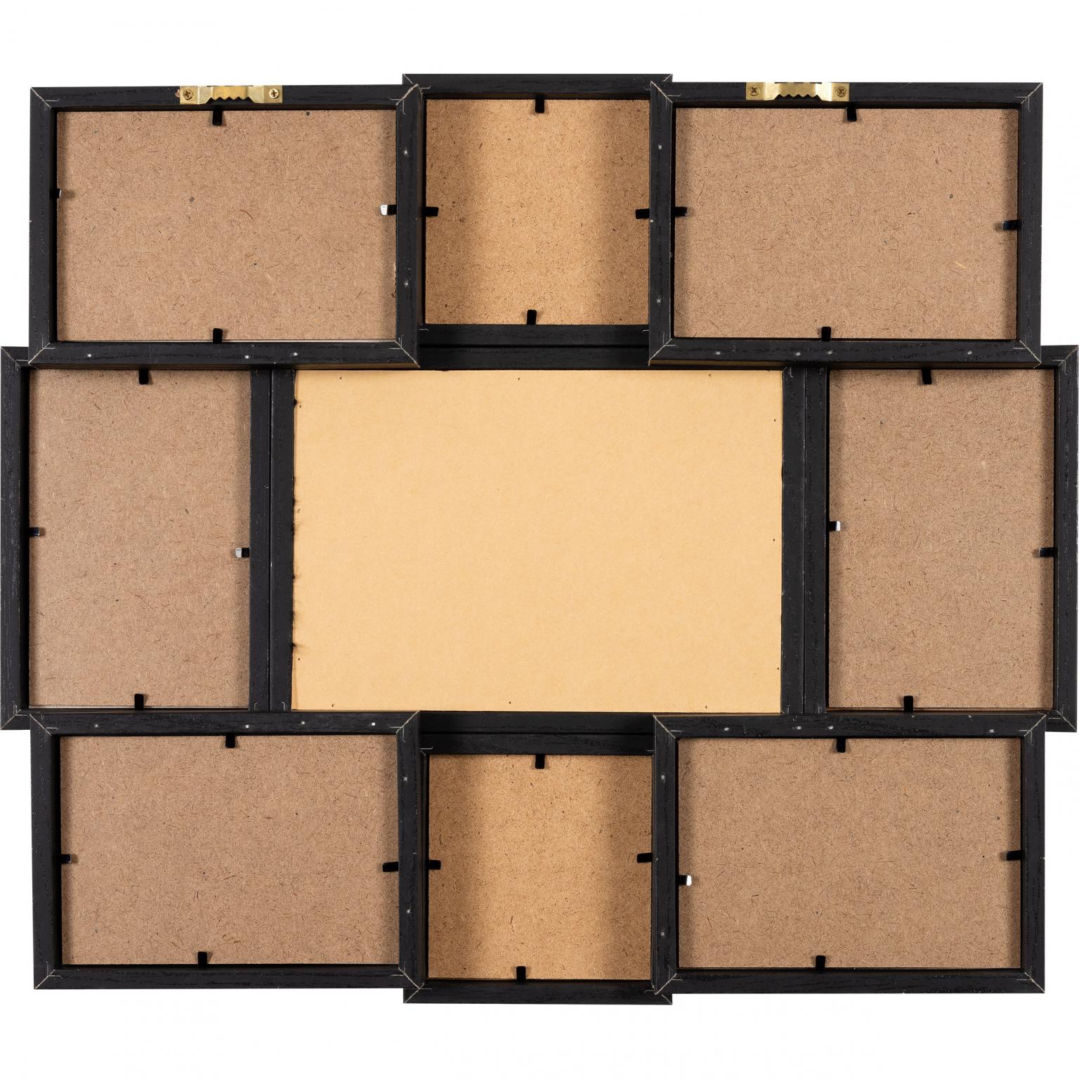 Letterbord - Henzo - Collagelijst voor 8 foto's plus tekst - Zwart